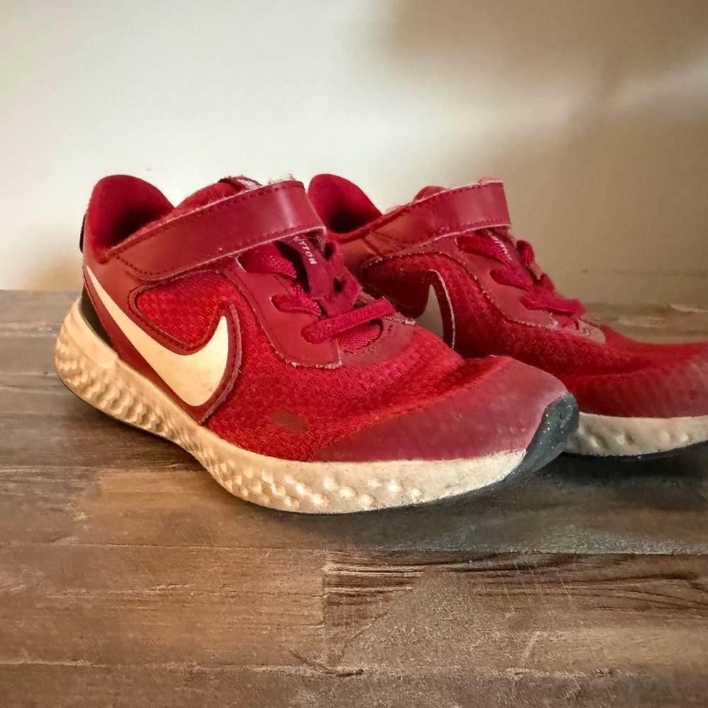 Nike Kids Red Athletic Shoes - Sz 12C
